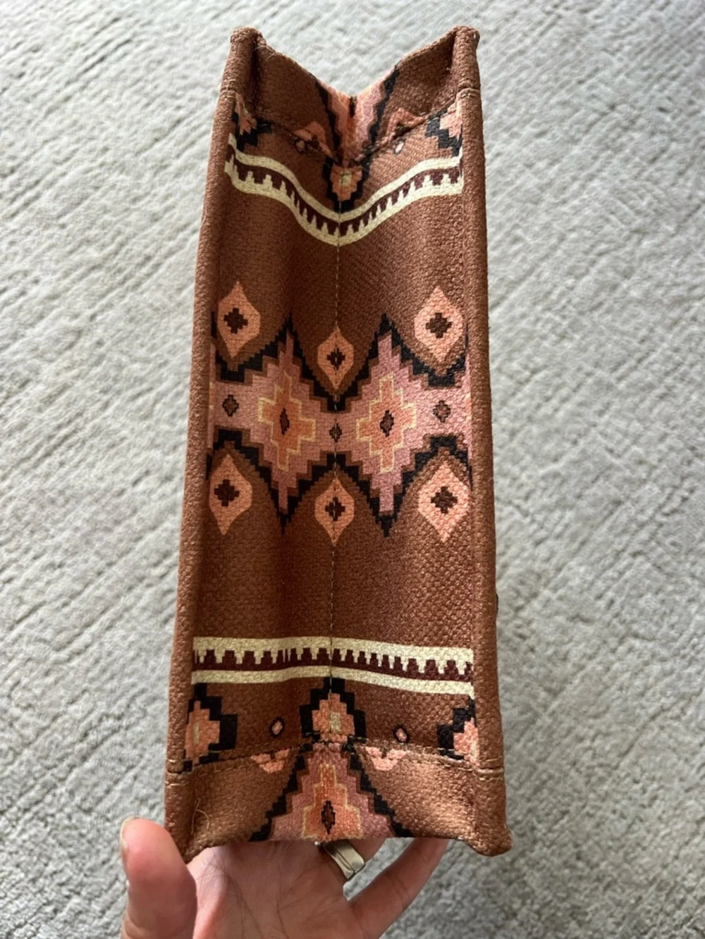 Wrangler Southwestern Canvas Crossbody Satchel - Picture 8 of 16